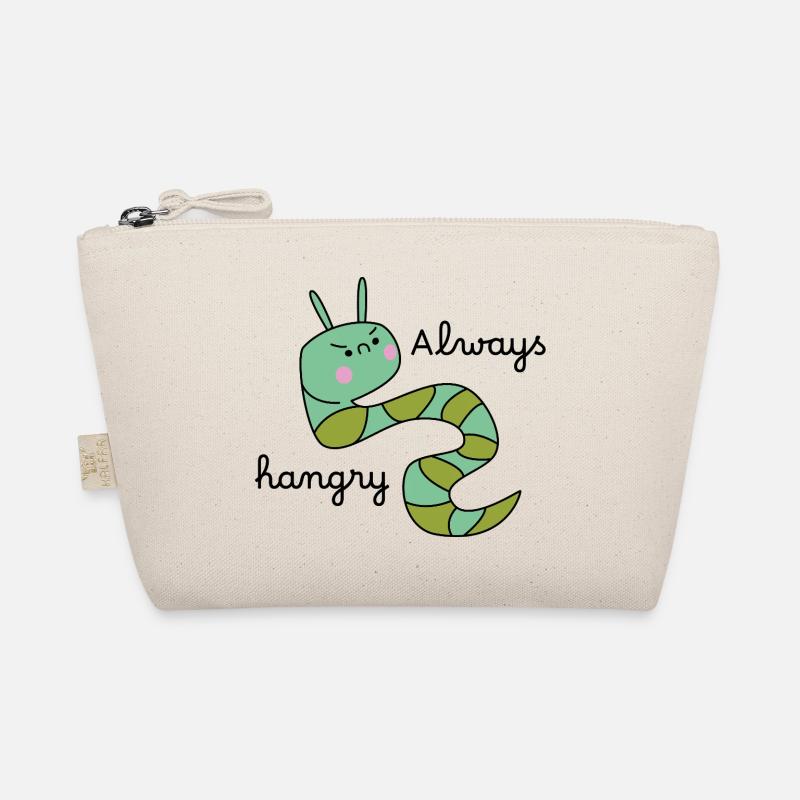 Grumpy Caterpillar – Lustige Cartoon-Raupe - Bio-Täschchen - Natur