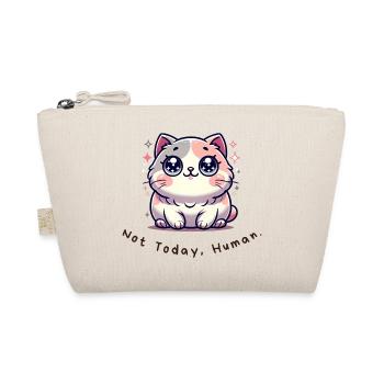 Pas aujourd’hui, humain - Chemise de chat drôle - Trousse biologique - nature - Devant