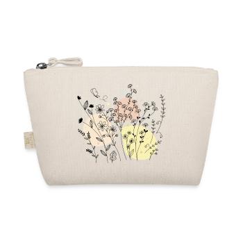 Delicate Botanical Line Art Design - Organic Pouch - nature - Front