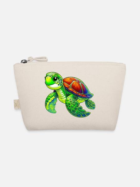 Schildkröte - Bio-Täschchen - Natur