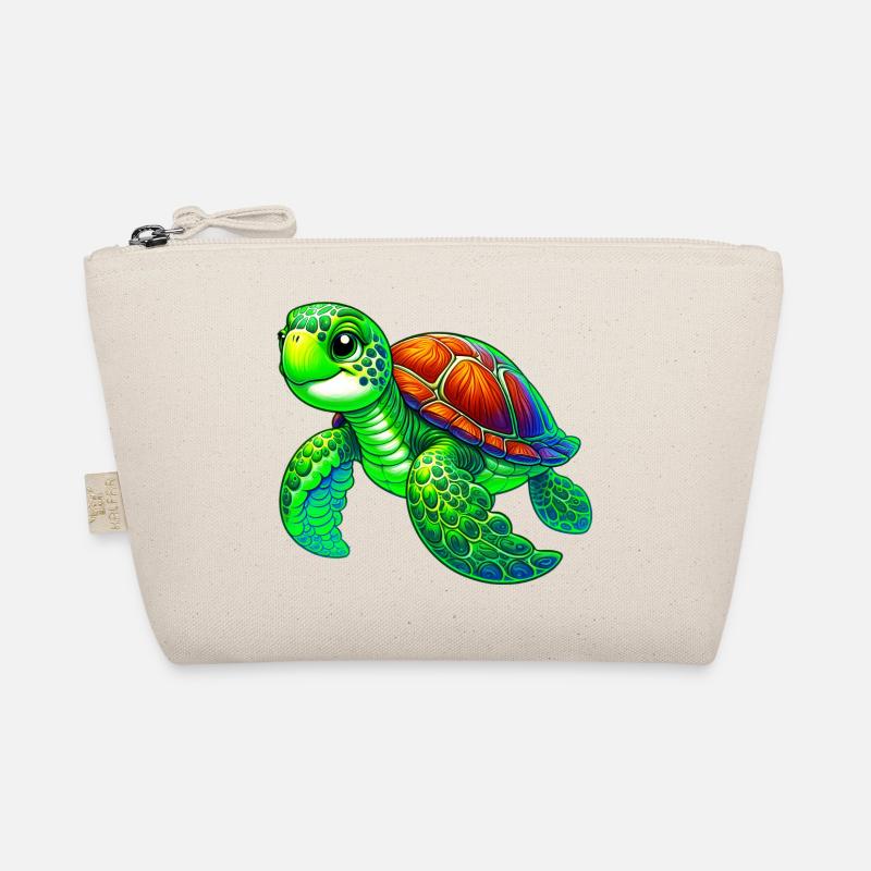 Schildkröte - Bio-Täschchen - Natur