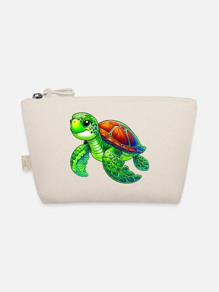 Schildkröte - Bio-Täschchen - Natur