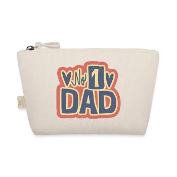 No 1 Dad Heart Design - Trousse biologique - nature - Devant
