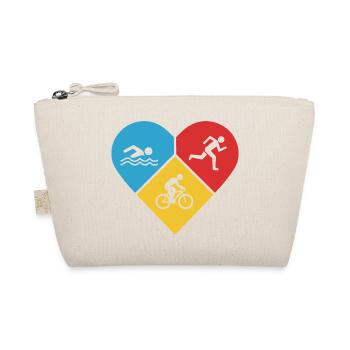 Ich liebe Triathlon - Bio-Täschchen - Natur - Vorne