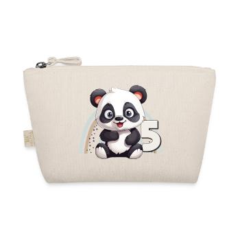 5ème anniversaire Panda Ours Arc-en-ciel Mignon Mignon - Trousse biologique - nature - Devant