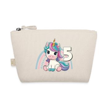 5ème anniversaire Licorne Arc-en-ciel Mignon Mignon - Trousse biologique - nature - Devant