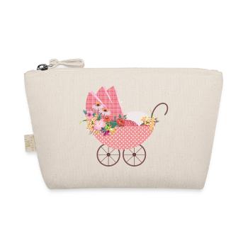 Poussette à fleurs ludique – Motif romantique - Trousse biologique - nature - Devant