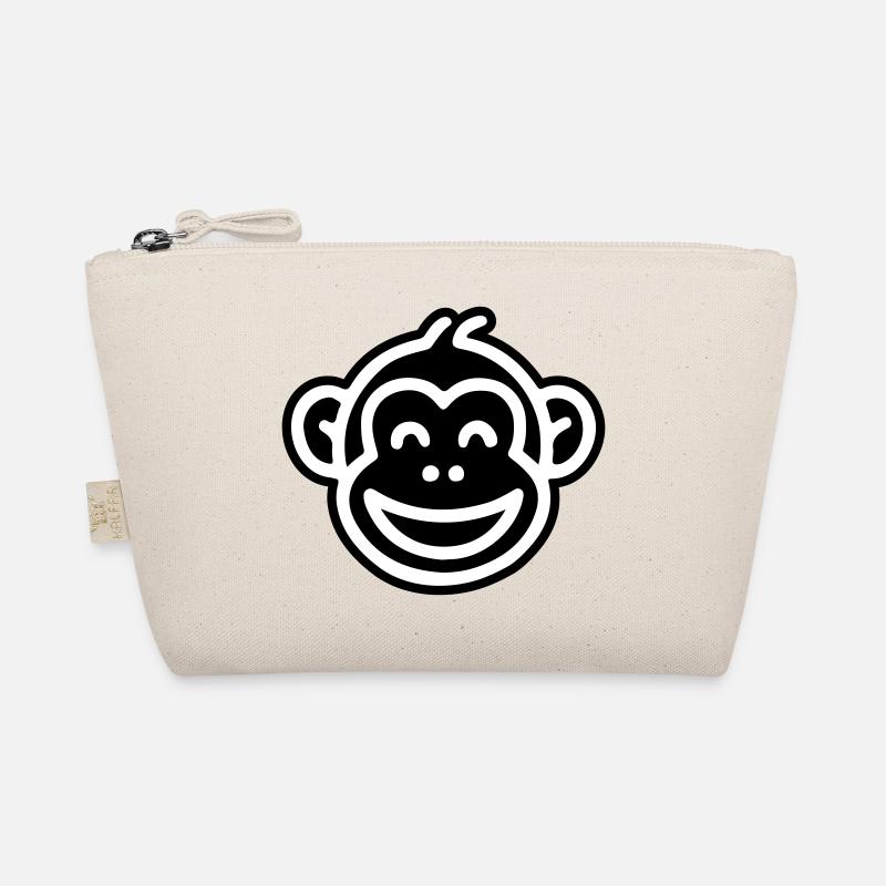 Monkey Head Funny Organic Pouch