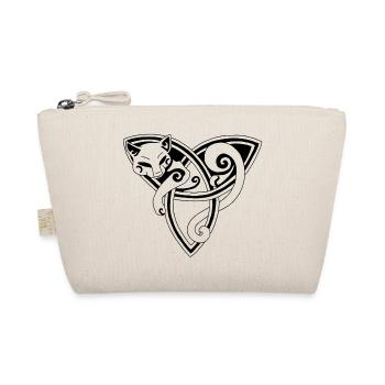 Le chat celte se repose (noir) - Trousse biologique - nature - Devant