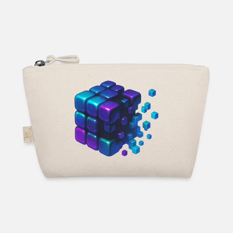 Digital Cube Explosion Bio-Täschchen