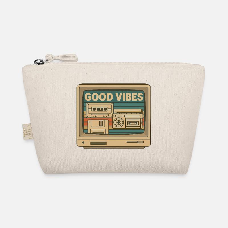 Glücksgefühle – Retro Technik Design Bio-Täschchen