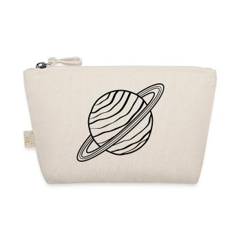 Planet with Rings Saturn Uranus Space Doodle - Organic Pouch - nature - Front