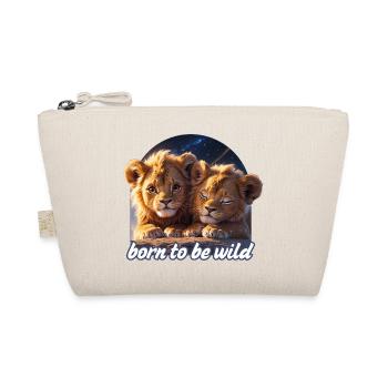 Two Little Lions - Organic Pouch - nature - Front