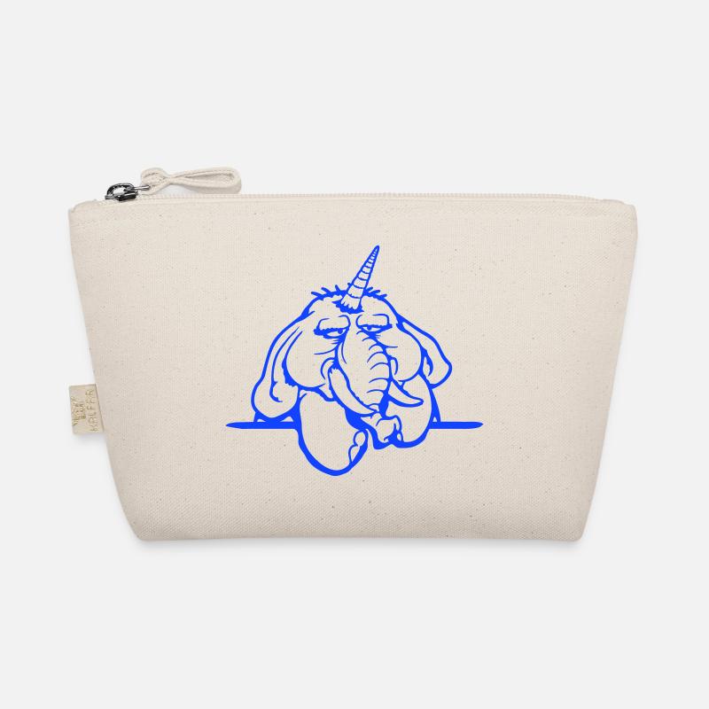 Unicorn, elephant, bad-tempered, angry, sad Organic Pouch