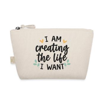 ✨ I Am Creating The Life I Want - Organic Pouch - nature - Front