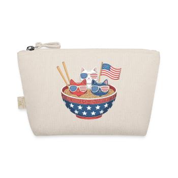 Ramen Cat Noodles Cute Independence Day 4th of - Organic Pouch - nature - Front