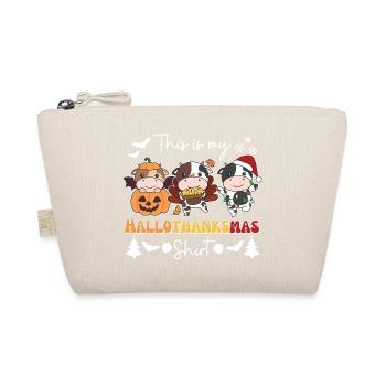 C'est mon t-shirt Hallothanksmas Cow Christmas - Trousse biologique - nature - Devant