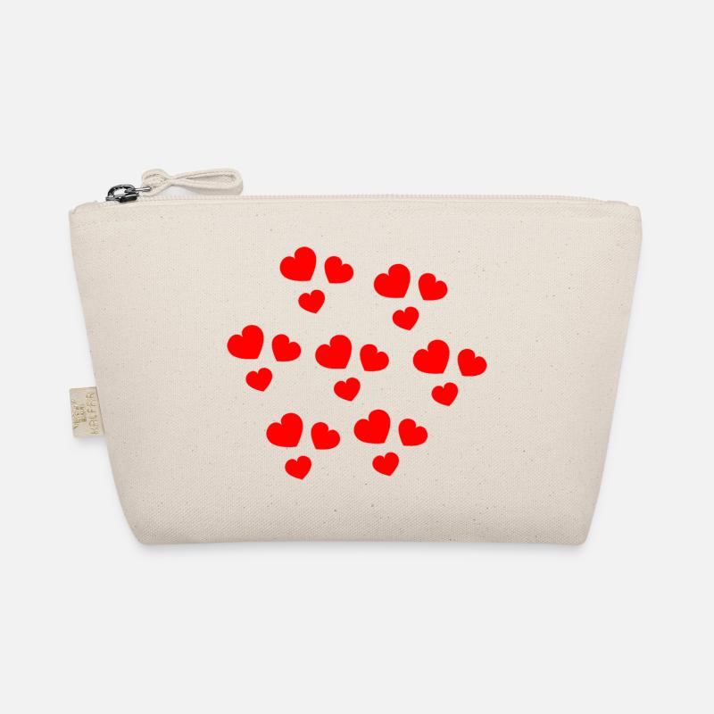 Abstract hearts for romantic occasions Organic Pouch