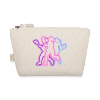 Lacrosse Player Typography Women's Lacrosse - Organic Pouch - nature - Front