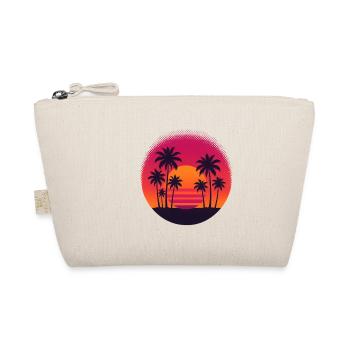 Tropical sunset with palm trees - Organic Pouch - nature - Front