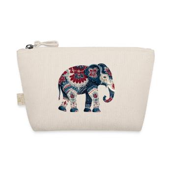 Éléphant bleu indigo - Trousse biologique - nature - Devant