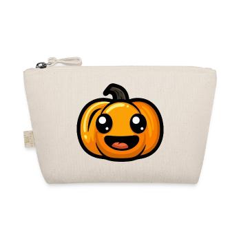 Kürbis Halloween Herbst - Bio-Täschchen - Natur - Vorne