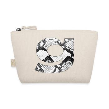 Snake Skin Pattern Letter g - Organic Pouch - nature - Front