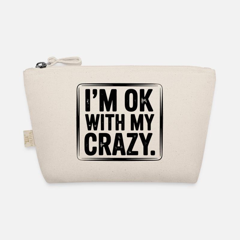 Wild Mood Expressive Text Design Organic Pouch