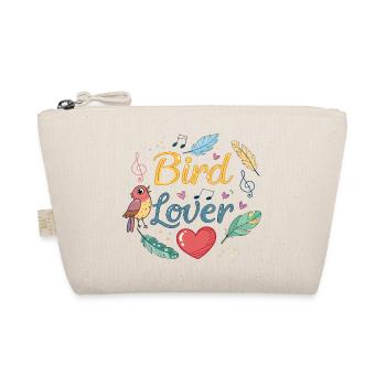 Eco-Friendly Design Love Bird - Organic Pouch - nature - Front