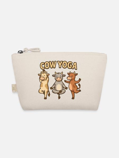 Illustration de yoga de vache - Trousse biologique - nature - Devant