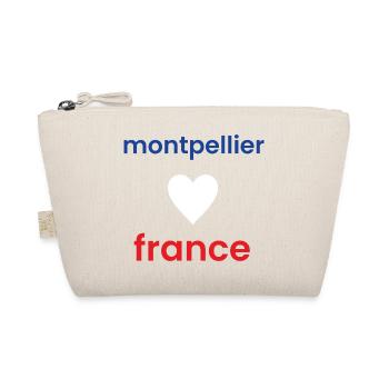 Montpellier Souvenir France Illustration - Organic Pouch - nature - Front