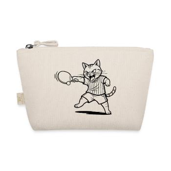 Tennis de table, ping-pong, joueur de tennis de table chat - Trousse biologique - nature - Devant