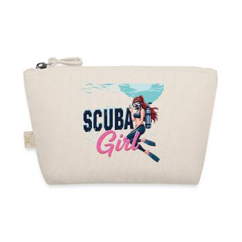 Scuba Girl Taucherin Design - Bio-Täschchen - Natur - Vorne