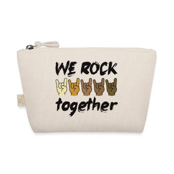 We Rock Together Vielfalt Inklusion Zusammenhalt - Bio-Täschchen - Natur - Vorne