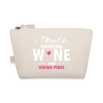 Sip Wine Hike Pines Outdoor Mountain Lifestyle - Bio-Täschchen - Natur - Vorne