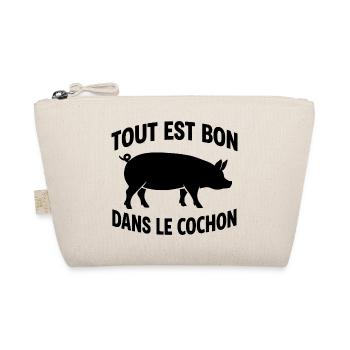 Everything is good in the pig humor cooking bbq - Organic Pouch - nature - Front