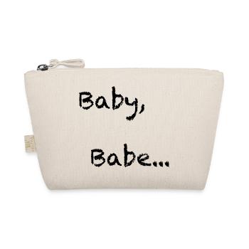 Babe, Baby… Flirt alert! - Organic Pouch - nature - Front