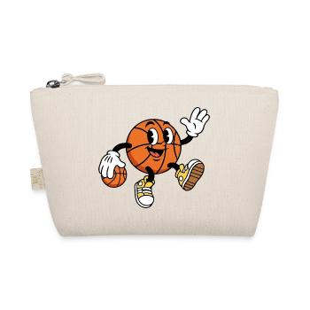 Lustiger Basketball Cartoon Basketball - Bio-Täschchen - Natur - Vorne