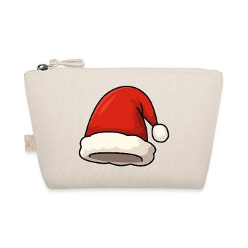 Santa Hat Illustration - Organic Pouch - nature - Front
