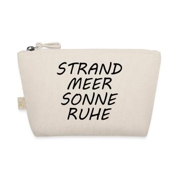 STRAND MEER SONNE RUHE - Bio-Täschchen - Natur - Vorne