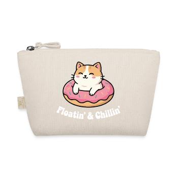 Cat Donut Chill at Pinkfrost - Organic Pouch - nature - Front