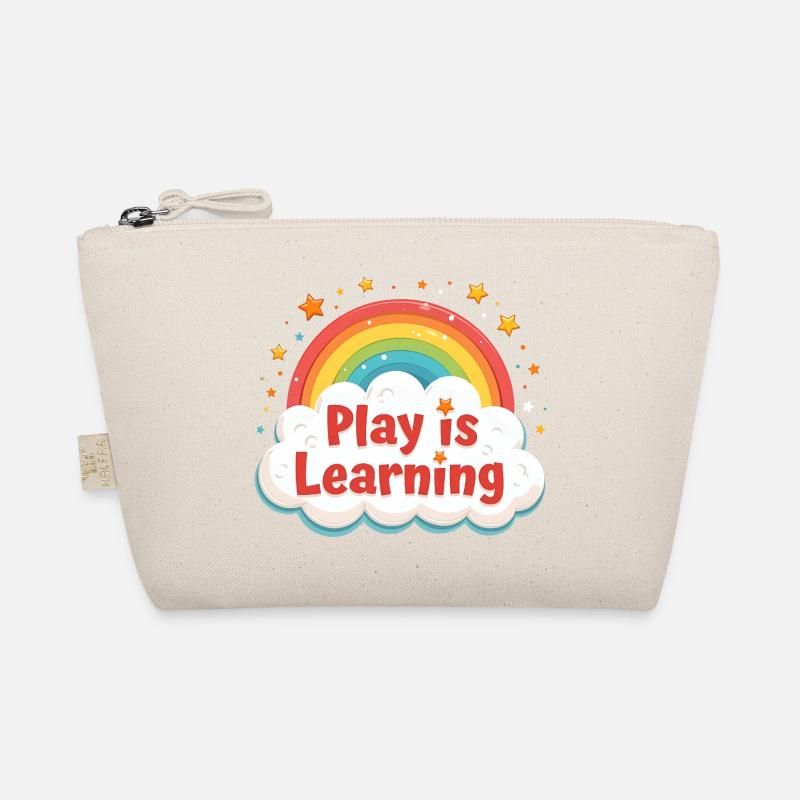 Playing is learning, preschool, preschool, kindergarten Organic Pouch
