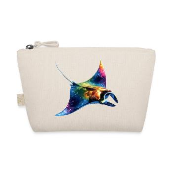 Manta Rochen Teufelsrochen Stachelrochen Taucher - Bio-Täschchen - Natur - Vorne