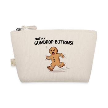 Running Gingerbread Funny Christmas Design - Organic Pouch - nature - Front