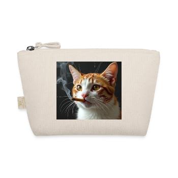 Smoking Cat Generation Z Meme Cat Smoking - Organic Pouch - nature - Front