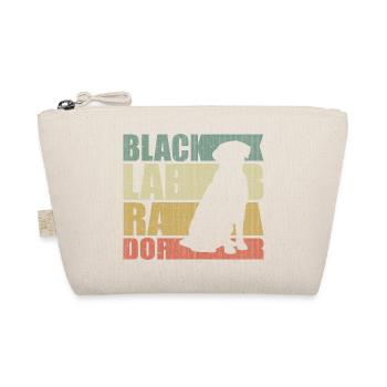Retro Black Labrador - Cadeau d’amoureux des chiens - Trousse biologique - nature - Devant
