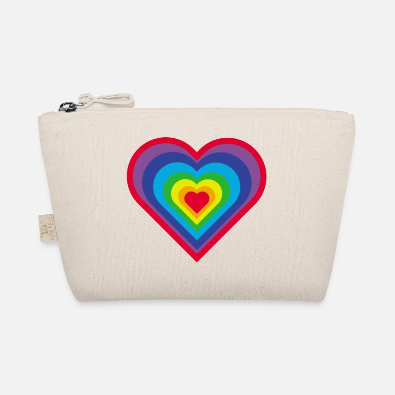 Cœur arc-en-ciel Trousse biologique