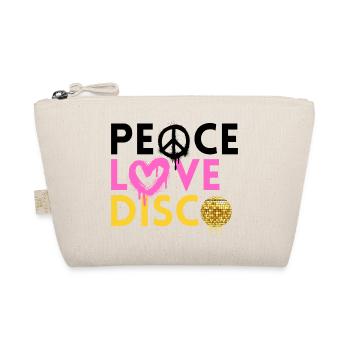 Paix Amour Disco Néon Art Rétro - Trousse biologique - nature - Devant