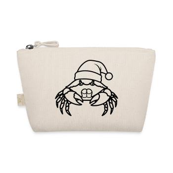 Weihnachtskrabbe Cartoon Illustration - Bio-Täschchen - Natur - Vorne