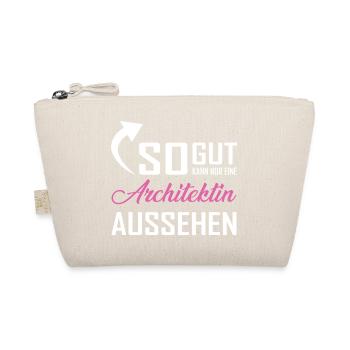 So gut kann nur eine Architektin aussehen - Bio-Täschchen - Natur - Vorne